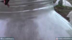 Греющая свеча обогревает теплицу в -10. Эксперимент со свечой.
