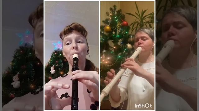 Ф. Грубер "Тихая ночь" играют участницы моего онлайн Марафона. смотреть онлайн