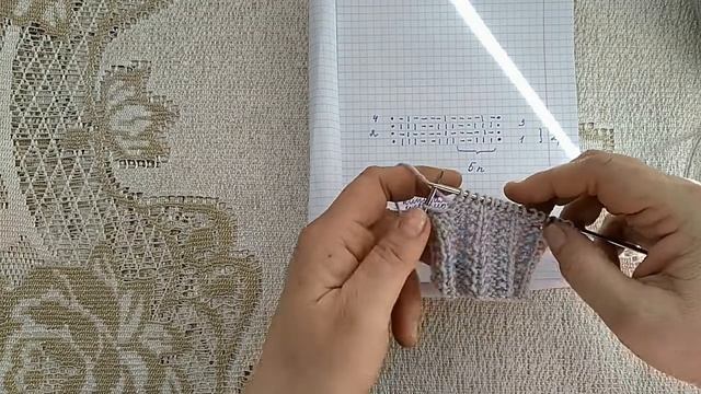 Узор перевертыш спицами. Подойдет для джемпера, полувера. Почему выбрала? смотреть онлайн