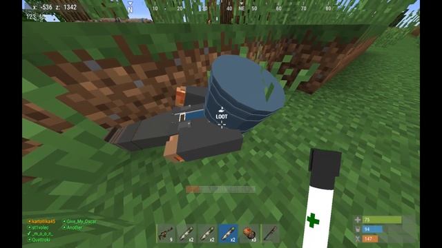 Обычный вайп на анлиме / Rustex Remake / RustME / RUST смотреть онлайн