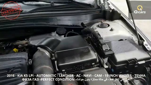 2016 kia k5 - automatic - leather - LPG ФАБРИЧНА ГАЗ Q3C7R8S1- смотреть онлайн