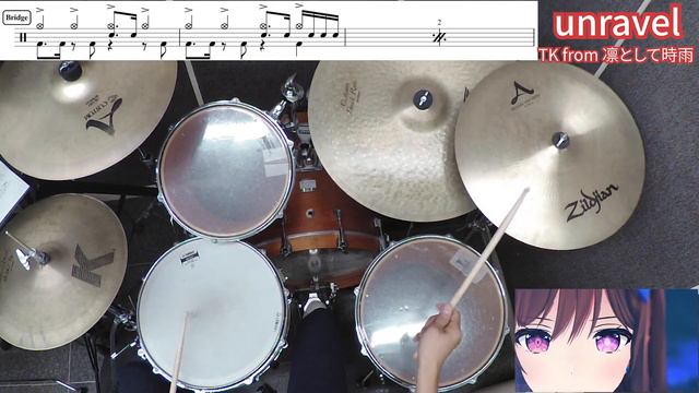 【 ドラム叩いてみた。】unravel / TK from 凛として時雨 (アニメ「東京喰種トーキョーグール」主題歌)【ドラム譜あり。】 смотреть онлайн
