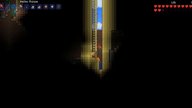 Terraria Trick - Going through high sand walls смотреть онлайн