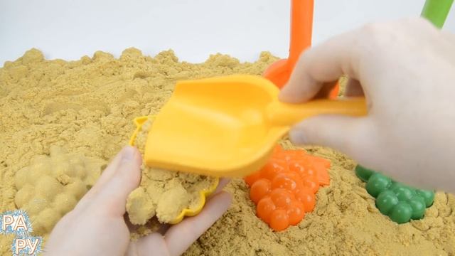 Мультики с игрушками Песочница 4 формочки Играем с песком смотреть онлайн