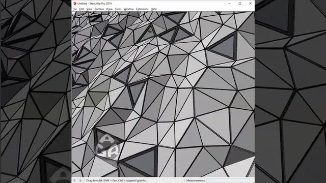 3D modeling a triangulated facade using Sketchup смотреть онлайн