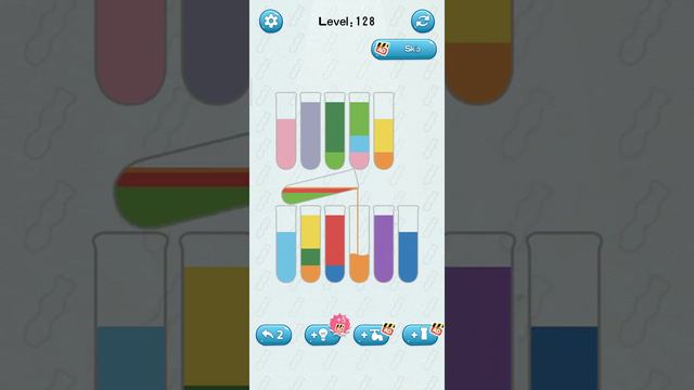 Water Sort Puzzle Game Level 128 Numpuz #androidgames #funnygaming #game #color #water #puzzle