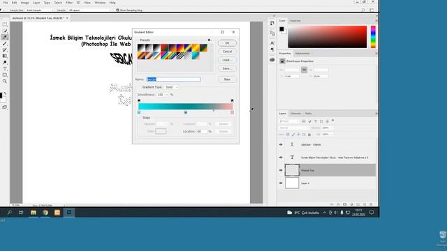 Photoshop - Metin Aracı ve İşlemleri смотреть онлайн