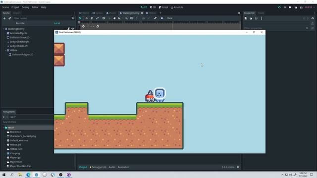 Pixel Platformer Tutorial / Code Along P7 (Hitboxes + Custom Resources) - Godot Engine смотреть онлайн