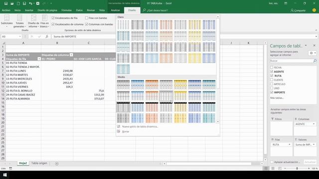 CURSO DE EXCEL 2019 DESDE CERO - 45 FORMATO DE DISEÑO Y ORDEN EN TABLAS DINAMICAS смотреть онлайн