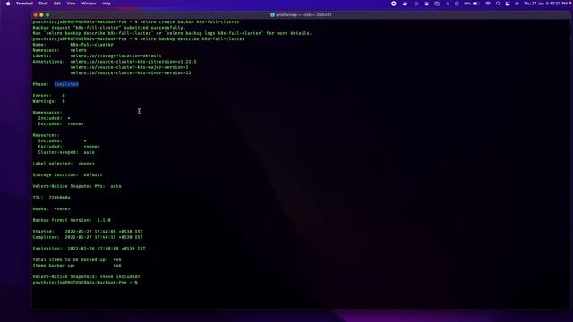 How Velero is working to create cluster backup смотреть онлайн