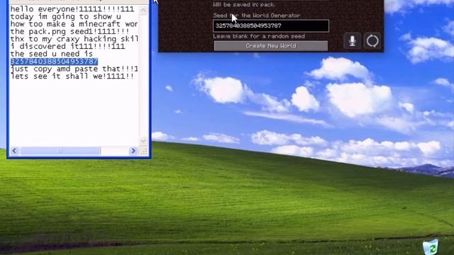 minecraft pack.png REAL seed found (wait till the end) смотреть онлайн