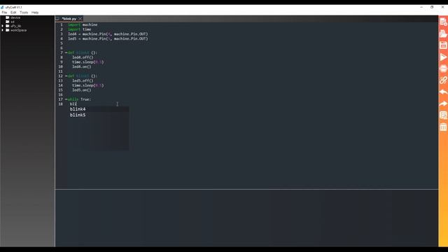 Урок №2. Пишем программный код для работы с подпрограммами на языке microPython на ESP8266. смотреть онлайн