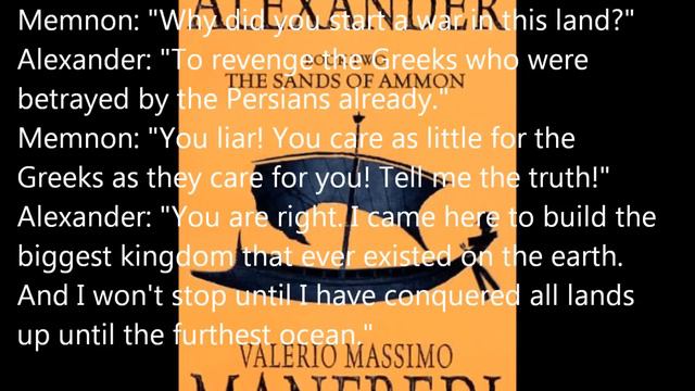 Valerio Massimo Manfredi about Macedonians and Greeks смотреть онлайн