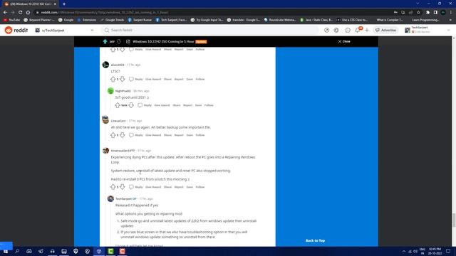Windows 10 22H2 to 21H2 Downgrade | Unistall Windows 10 22H2 Update | Fix FPS Drop & 100% Disk смотреть онлайн