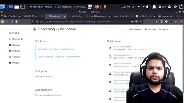 HackTheBox Nibbles | NibbleBlog Reverse Shell | File Permissions смотреть онлайн