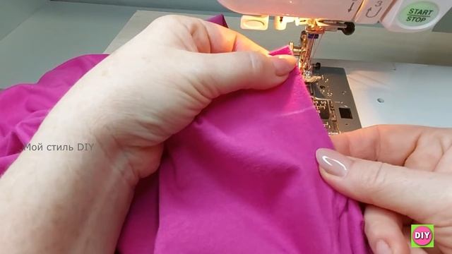 2 удачных и ловких способа укоротить и аккуратно подшить футболку без оверлока (подборка № 28)