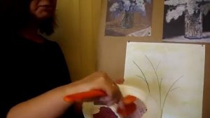 Рисуем сирень в нетрадиционной технике рисования. Онлайн детский сад "Островок"