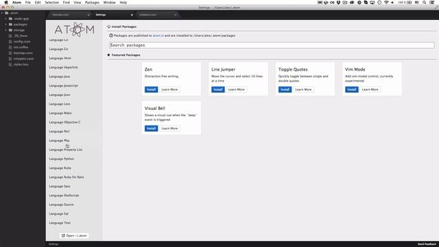 Atom — обзор редактора кода от GitHub смотреть онлайн