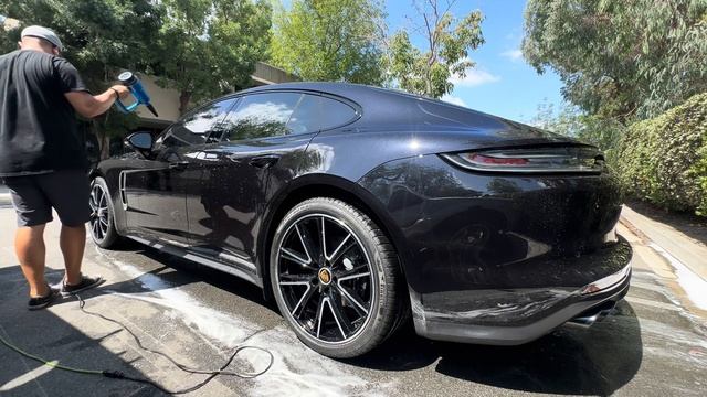 Cleaning A 2024 Porsche Panamera