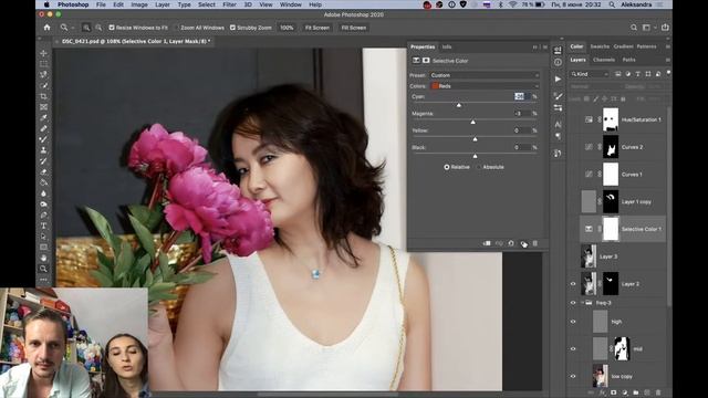 Обработка фото в прямом эфире. Подчеркиваем достоинства и делаем цветокоррекцию смотреть онлайн