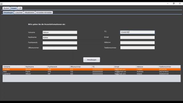 Student Management System (Java Swing GUI) смотреть онлайн