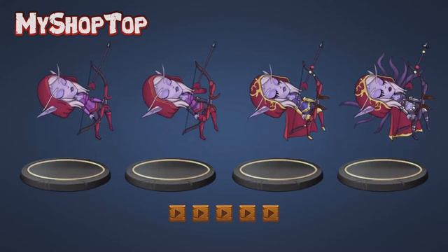 2D Game hero, Female Archer character - Mesh animation смотреть онлайн