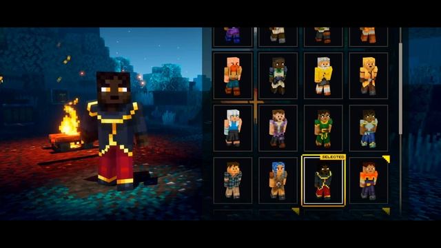 Minecraft Dungeons - ALL Minecraft Playable Characters & DLC Skins! (Minecraft Dungeons) смотреть онлайн