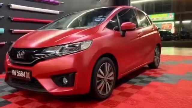 Honda Jazz Full Wrap Pearl Metal Red смотреть онлайн