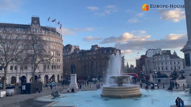Сердце Лондона - Трафальгарская площадь. Heart of London - Trafalgar Square. Europe-House.mp4 смотреть онлайн