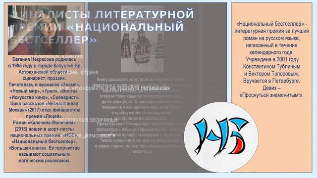 "Лауреаты литературных премий" смотреть онлайн