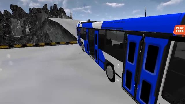 Offroad Snow Tourist Bus Drive - Android Gameplay HD смотреть онлайн