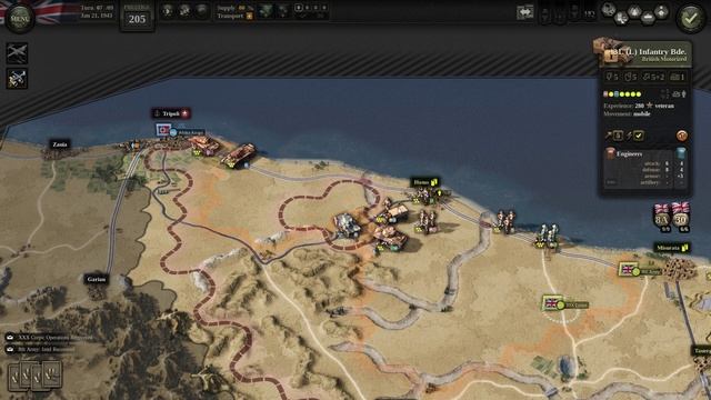 Pronásledování Rommela na závěr historické cesty | Unity of Command 2: Desert Rats #11 смотреть онлайн