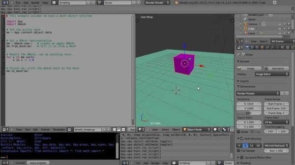 Blender Python Tutorial - Basic Python Programming - Part 8