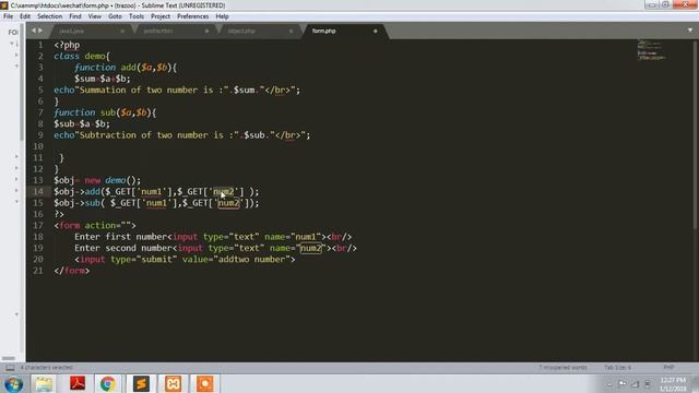 Get data from FoRm in PHP- part-6 смотреть онлайн