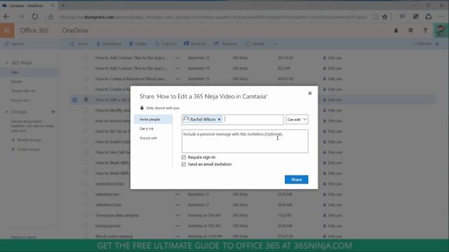 How To Share Large Files In Office 365 Using OneDrive For Business