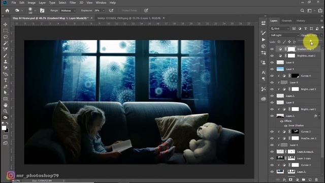 Corona Virus STAY AT HOME "Tutorial Photoshop Manipulation" part 2 #stayathome#covid19#corona#virus смотреть онлайн