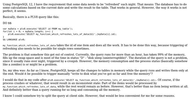 Manually trigger "Write current results to disk" during query смотреть онлайн