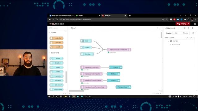 Node-Red com MQTT e ESP32 смотреть онлайн