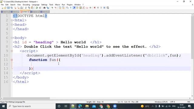 Event Listener Method Used In JavaScript смотреть онлайн