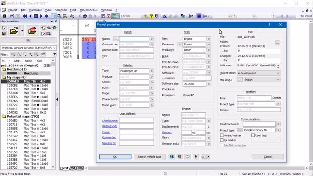 WinOLS Automatic Map Search