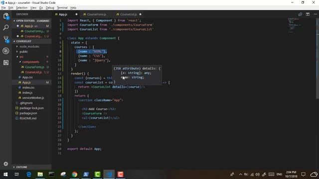 3 - ( React Crud App ) List Courses Component смотреть онлайн