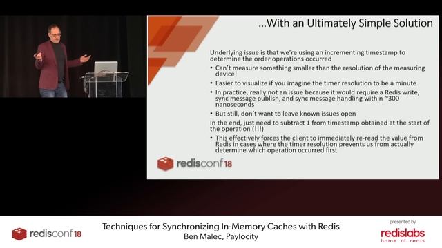 RedisConf 2018: Techniques for Synchronizing In-Memory Caches with Redis смотреть онлайн