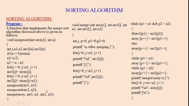 MERGE SORT AND QUICK SORT смотреть онлайн