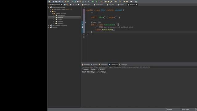 Java - #28 - Polymorphism смотреть онлайн