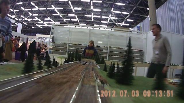 макет железной дороги,вид из кабины машиниста,Пермь смотреть онлайн