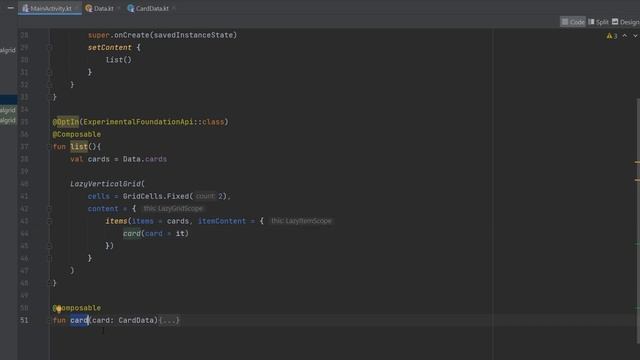 LazyGrid with Gradient Cards - Jetpack Compose // Android Studio смотреть онлайн
