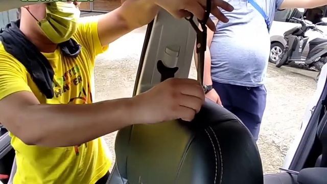 NEW INSTALLATION GEELY OKAVANGO ALL BLACK DESIGN DOUBLE STICHES WHITE смотреть онлайн