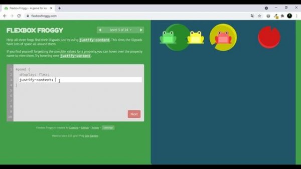 LEVEL 3 | FLEXBOX FROGGY