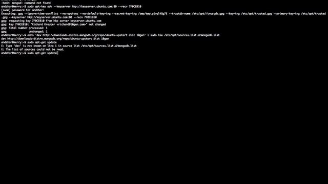 Install MongoDB di Ubuntu 12.10 смотреть онлайн