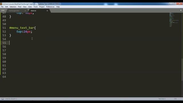 Animated Hamburger Menu Effect Using Pure CSS & Html смотреть онлайн